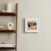 "With a Heart: Square Framed Photo" - Framed Photo in Taupe by Laura Hamm - In a Room