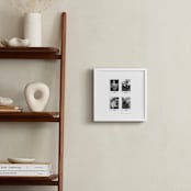 "Four Photo: Square Framed Photo" - Framed Photo in White by Olivia Kanaley Inman - In a Room