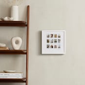 "Twelve Photo: Square Framed Photo" - Framed Photo in White by Olivia Kanaley Inman - In a Room