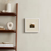 "Modern Square: Square Framed Photo" - Framed Photo in Cream by Ellen Schlegelmilch - In a Room