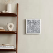"Abstract Geode 3" - Art Print in Ash by Kerry Doyle - In a Room
