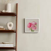 "Friendly Flowers" - Art Print in cotton candy pink by Michelle Westling - In a Room