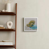 "Saarinen Womb Chair" - Art Print in Green by Laura Browning - In a Room