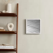 "Skywires 20" - Art Print in Misty White by Sonia L. Johansen - In a Room