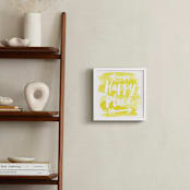 "Happy Place" - Art Print in Yellow by Jessie Steury - In a Room