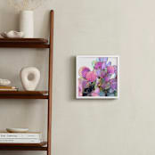 "Bright Cactus" - Art Print in Coral and Purple by Michelle Jean - In a Room