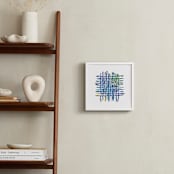 "Tidal Dance" - Art Print in Tidal Blue by Becky Kisabeth Gibbs - In a Room