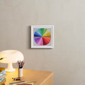 "Color Wheel" - Art Print in Light Grey by melanie mikecz - In a Room