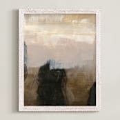"Deserted Place Series 2" - Art Print in Earth Tones by Angela Simeone - Framed