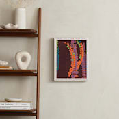 "Stonefeather Fern" - Art Print in orange glow by Eva Marion - In a Room