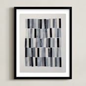 "tonality III" - Art Print in Slate by Sara Hicks Malone - Framed