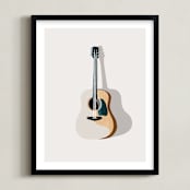 "Guitarra" - Art Print in Guitar by Alicia Youngken - Framed