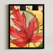 "Autumn I" - Art Print in Jewel Tones by Stephanie Toral - Framed