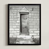 "Stone Entrance" - Art Print in Stone Brown by Eric Eikenbary - Framed