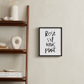 "Rosé S'il Vous Plaît" - Art Print in Snow by Annie Montgomery - In a Room