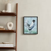 "Francis Blue" - Art Print in French Blue by Rebecca Weller - In a Room