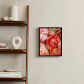 "Ranunculus Tangle" - Art Print in Vivid Blush by Kate Wong - In a Room