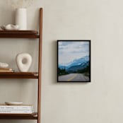 "Road to the Rockies" - Art Print in sky blue by Ardell McLennan - In a Room