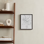 "Summer Bouquet, Ink" - Art Print in Ivory Paper by Nicole Simms - In a Room