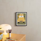 "Let's Go" - Art Print in White by Elliot Stokes - In a Room