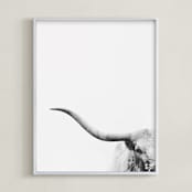 "Brandir" - Art Print in Charcoal by Amy Carroll - Framed