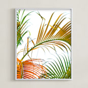 "Meet Me In Miami III" - Art Print in Mango Tango by Jonathan Brooks - Framed