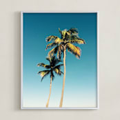 "Just the 2 of Us" - Art Print in Beach Blue by Kisco Print Shop - Framed