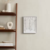 "Birch Woods in Winter" - Art Print in Ivory by Shannon Chen of Four Wet Feet Studio - In a Room