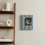 "Striped Mat: Framed Photo" - Framed Photo in Kiwi by Cindy Reynolds - In a Room