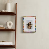 "Colorful Tiles: Portrait Framed Photo" - Framed Photo in Olive by Sierra Lee - In a Room