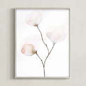 "Mokuren01" - Art Print in Pale Pink by jinseikou - Framed
