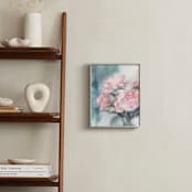 "Weeping Peonies" - Art Print in Peony Pink by XL - In a Room