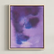 "Purple Abstract" - Art Print in Purple by Agata Jasinska - Framed Canvas