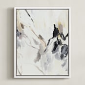 "In France I" - Art Print in creme by Svitlana Martynjuk - Framed Canvas