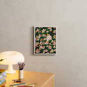 "Flower Meadow Cat" - Art Print in Daffodil Yellow by Sabrina Excene - In a Room