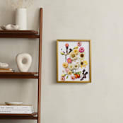 "Bloom Baby Bloom" - Art Print in Classic Rose by Theresa Bear - In a Room