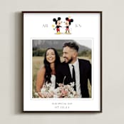 "Disney's Mickey Loves Minnie" - Framed Photo in Cloud by Itsy Belle Studio - Framed