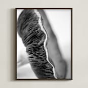 "Forest Find" - Art Print in black and white, grey, gray by Alexis Arnold - Framed