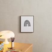 "Rainbow in Black & White" - Art Print in Greyscale by Mellani DeJesus - In a Room