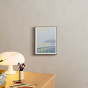 "Pray for Surf" - Art Print in white by Eric Clegg - In a Room