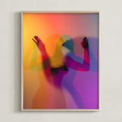 "Body of a Woman 2" - Art Print in Hot Magenta by Elena Kulikova - Framed