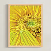 "Taste of Sundrop" - Art Print in Golden Sundrop Yellow by Mariecor Agravante - Framed