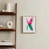 "Butterfly Whimsy" - Art Print in Pink by Lindsay Megahed - In a Room