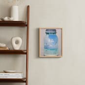 "Canned Beach" - Art Print in Sand by Erin Niehenke - In a Room