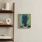 "Resilient III" - Art Print in Peacock Blue by Carol Barber - In a Room