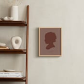 "Tone on Tone Silhouette" - Custom Print in Rustique by Minted - In a Room