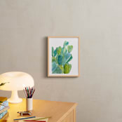 "Cacti" - Art Print in Cactus green by Alexandra Dzh - In a Room