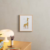 "Long Neck Friend" - Art Print in Giraffe by 2birdstone - In a Room