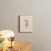 "Bear with Flowers" - Art Print in Tan by Vivian Yiwing - In a Room