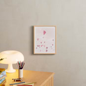 "Bon Voyage!" - Art Print in Blush pink by Caroline Mint - In a Room